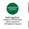 Astragalus Capsule Label