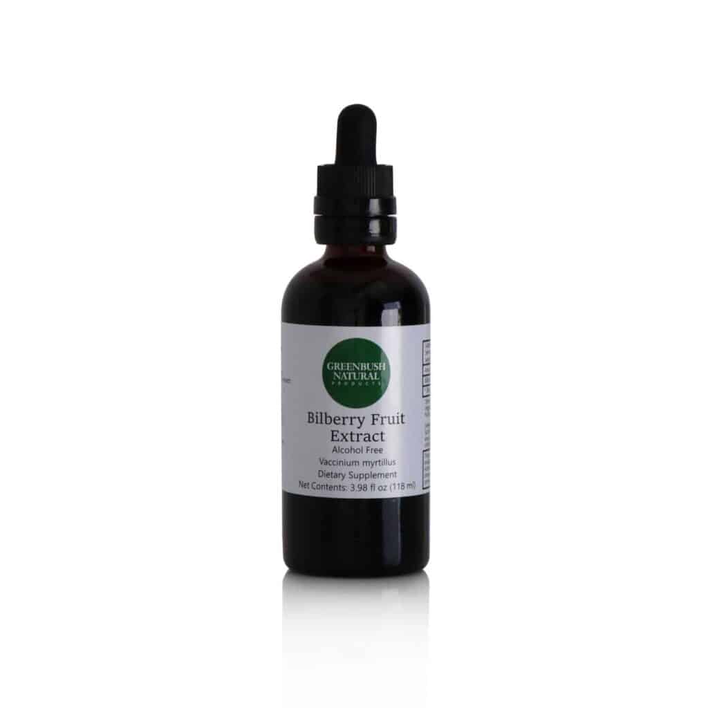 Bilberry Fruit Concentrated Liquid Extract - Vision Health - Alcohol-Free - Greenbush Natural Products
