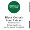 Black Cohosh Concentrated Extract- Menopause Health - Alcohol-Free - Greenbush Natural Products