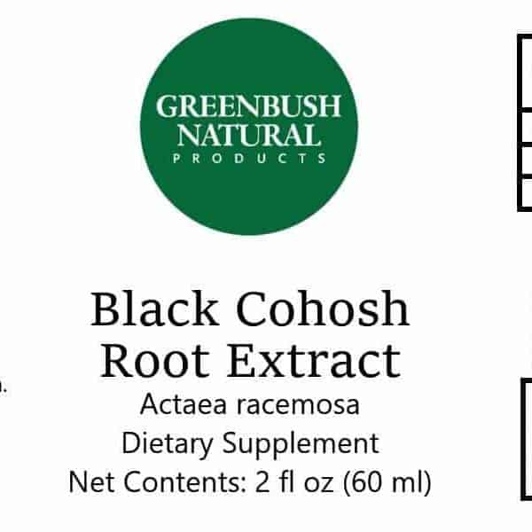 Greenbush Natural Products Black Cohosh Concentrated Extract Menopause