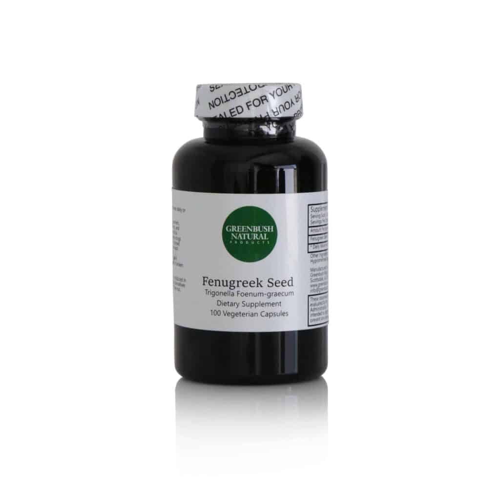 Fenugreek Vegetarian Capsules - 575mg per dose - 100 Count - Greenbush Natural Products