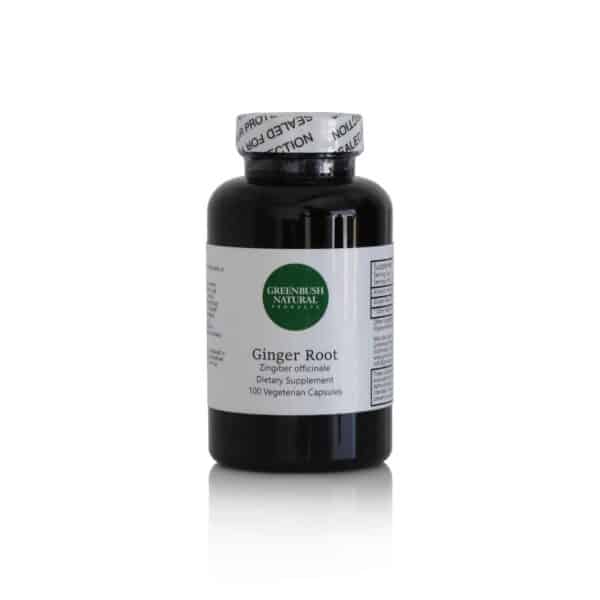 Ginger Root Vegetarian Capsules - 575mg per dose - 100 Count - Greenbush Natural Products